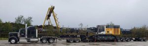 how to haul a Liebherr LRB355 Drill Rig