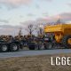 Volvo A60H Rock Truck on lowbed and hauled